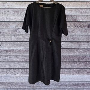 Silk? Black Custom Made Midi Dress